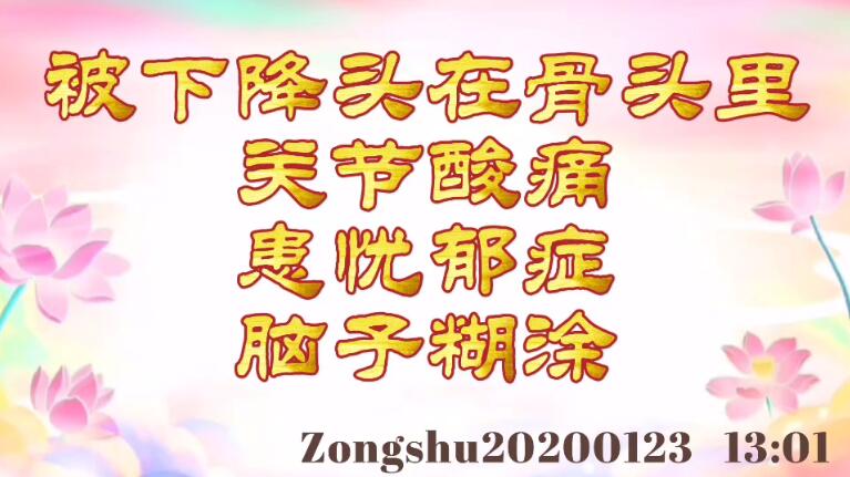 被下降头在骨头里，关节酸痛、患忧郁症、脑子糊涂 zongshu20200123_130