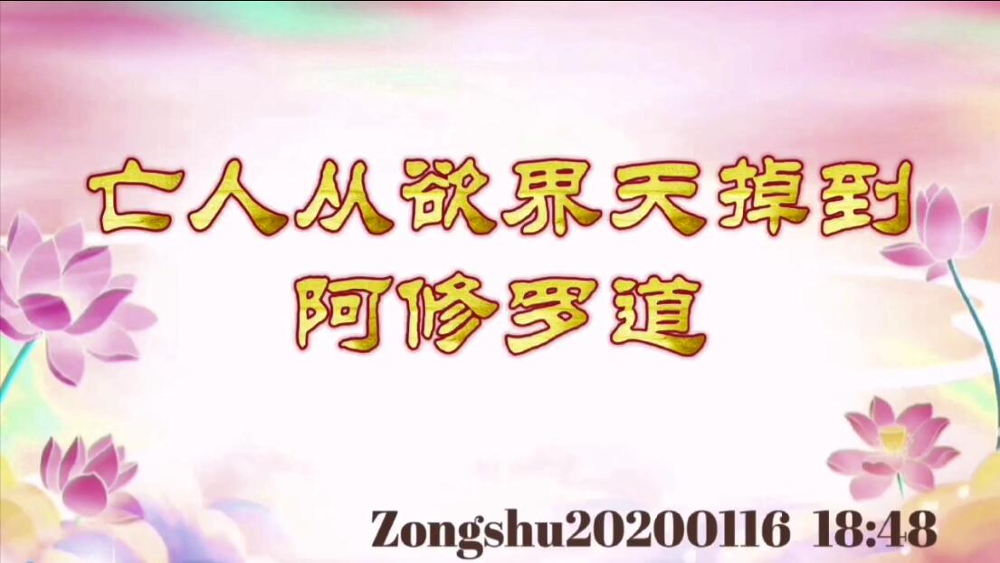 亡人从欲界天掉到阿修罗道 zongshu20200116_1848