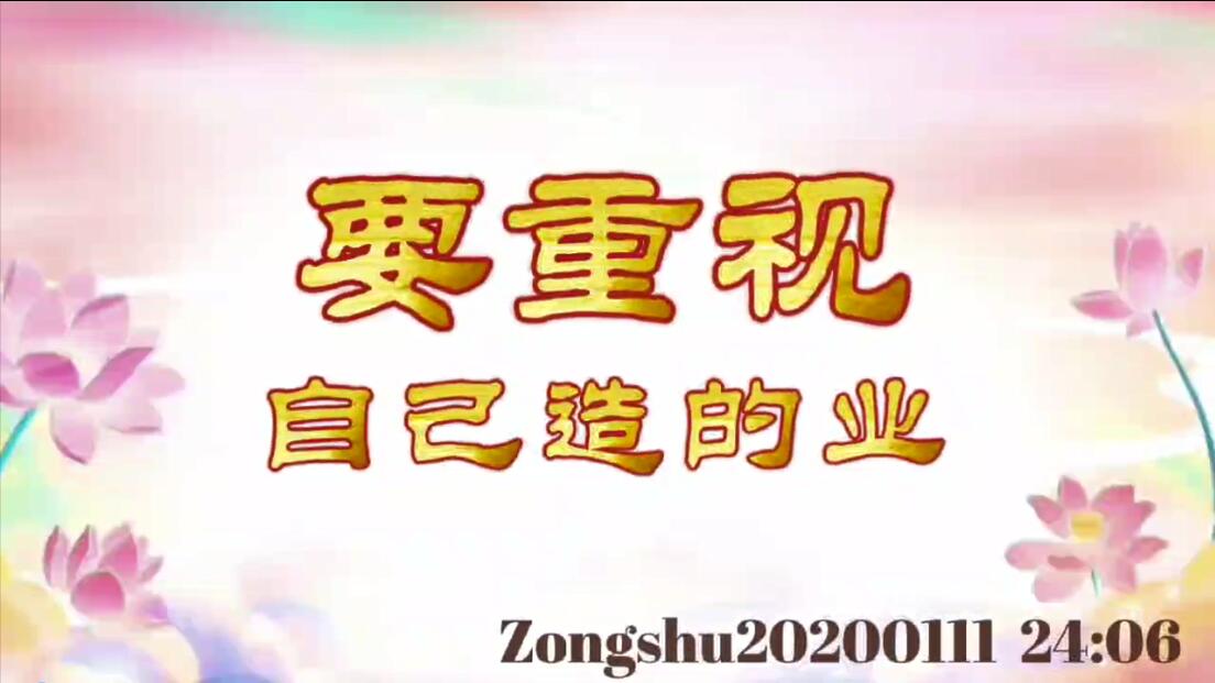 要重视自己造的业 zongshu20200111_2406