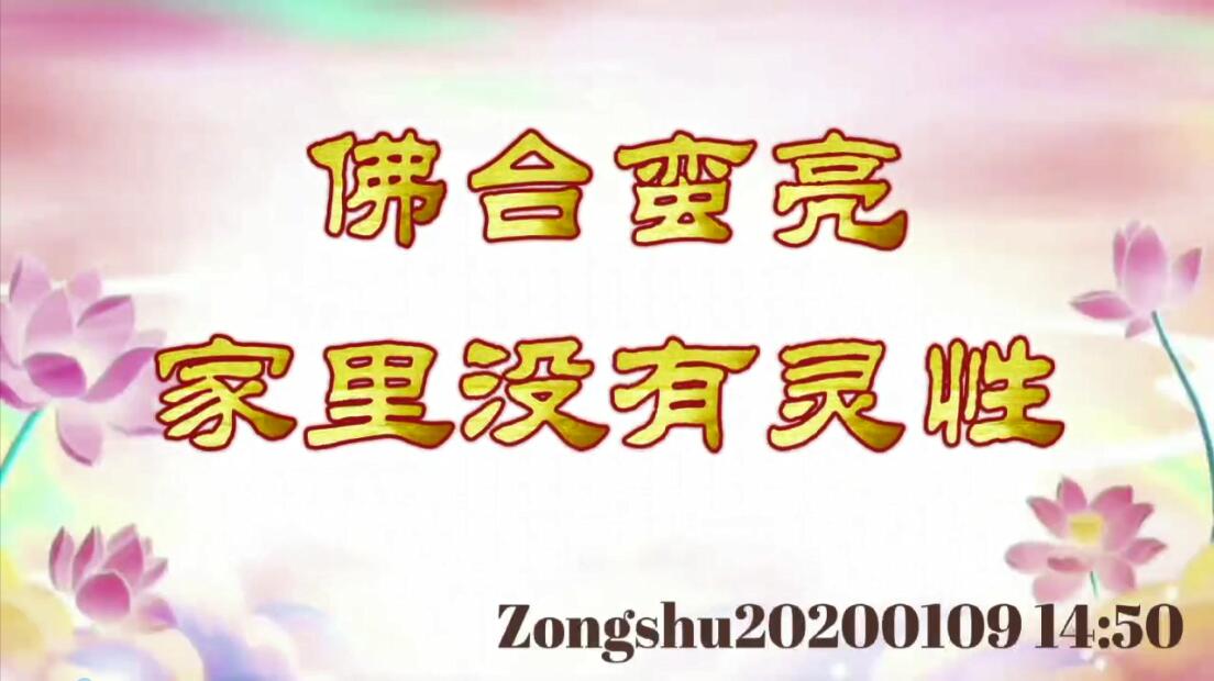 佛台蛮亮，家里没有灵性 zongshu20200109_1450